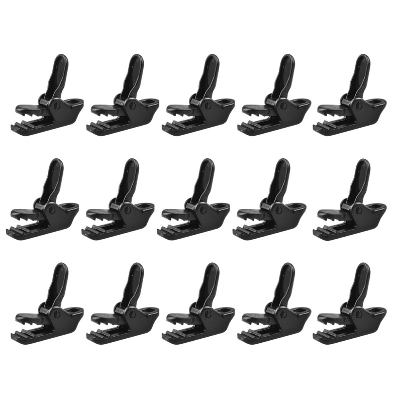 Cheap Goat Tents 15pcs Tarp Clips Clamps Heavy Duty Lock Grip Awning Clamp for Camping Farming Tarps Canopy Car Pool Covers Screen Tent   
